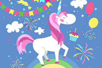 Décoration anniversaire thème licorne : candy bar, animation