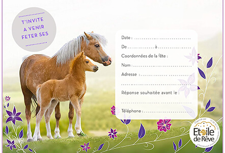 Carton Invitation Anniversaire Gratuit Etoile De Reve Animations